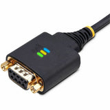 StarTech.com 10ft (3m) USB to Null Modem Serial Adapter Cable, COM Retention, FTDI, RS232, Changeable DB9 Screws/Nuts, Windows/macOS/Linux