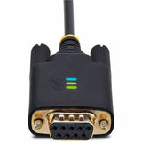 StarTech.com 10ft (3m) USB to Null Modem Serial Adapter Cable, COM Retention, FTDI, RS232, Changeable DB9 Screws/Nuts, Windows/macOS/Linux