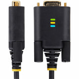 StarTech.com 10ft (3m) USB to Null Modem Serial Adapter Cable, COM Retention, FTDI, RS232, Changeable DB9 Screws/Nuts, Windows/macOS/Linux