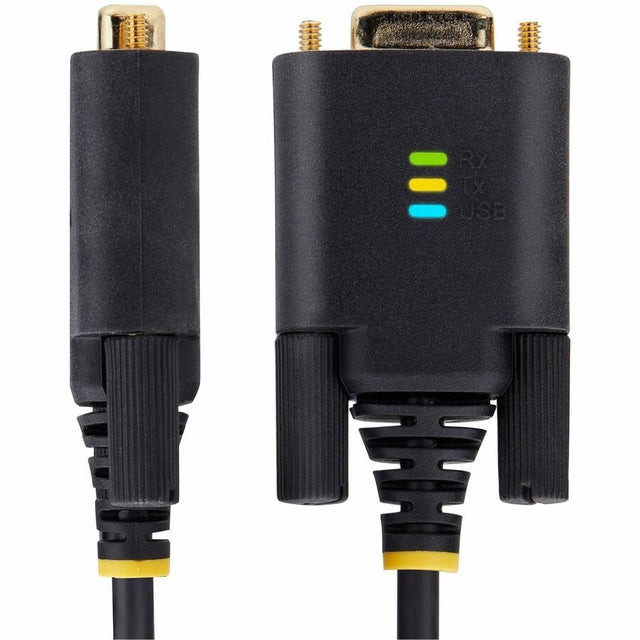 StarTech.com 10ft (3m) USB to Null Modem Serial Adapter Cable, COM Retention, FTDI, RS232, Changeable DB9 Screws/Nuts, Windows/macOS/Linux