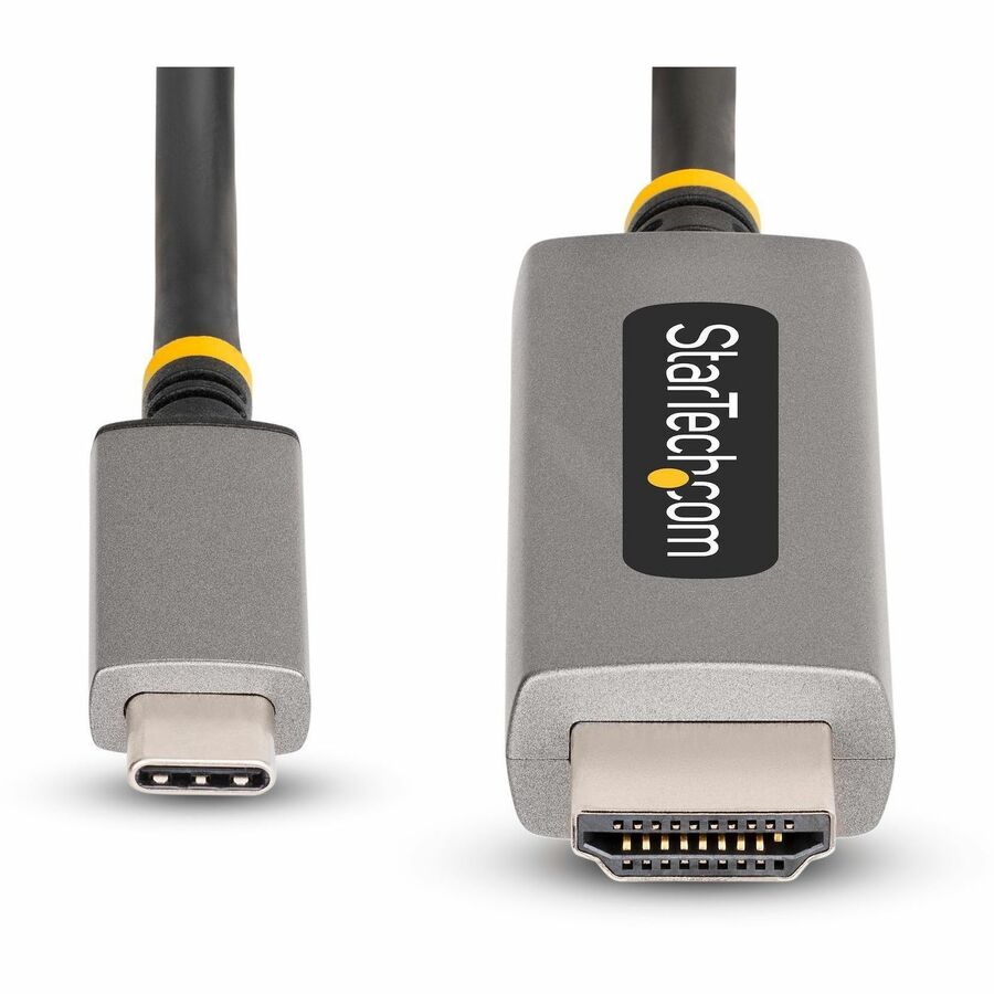 StarTech.com 10ft (3m) USB-C to HDMI Adapter Cable, 8K 60Hz, 4K 144Hz, HDR10, USB Type-C to HDMI 2.1 Converter, USB-C/USB4/TB3/4 Compatible
