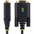 StarTech.com 3ft (1m) USB to Null Modem Serial Adapter Cable, COM Retention, FTDI, RS232, Changeable DB9 Screws/Nuts, Windows/macOS/Linux