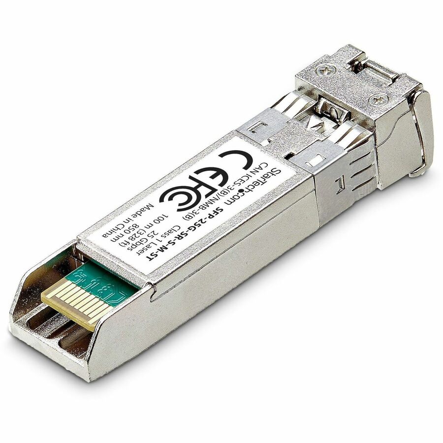StarTech.com MSA-Compliant SFP-25G-SR-S SFP28 Module, 25Gb Multimode Fiber (MMF), 25GBASE-SR LC Transceiver, 850nm, 100m (328ft), DDM/DOM
