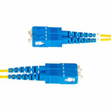 StarTech.com 25m (82ft) LC to SC (UPC) OS2 Single Mode Duplex Fiber Optic Cable, 9/125, 100G, Low Insertion Loss, LSZH Fiber Jumper Cord