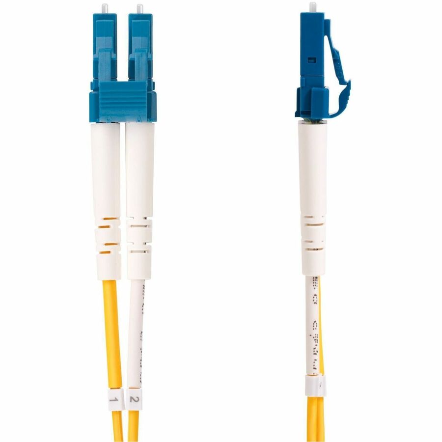 StarTech.com 25m (82ft) LC to SC (UPC) OS2 Single Mode Duplex Fiber Optic Cable, 9/125, 100G, Low Insertion Loss, LSZH Fiber Jumper Cord