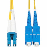 StarTech.com 20m (65.6ft) LC to SC (UPC) OS2 Single Mode Duplex Fiber Optic Cable, 9/125, 100G, Low Insertion Loss, LSZH Fiber Jumper Cord