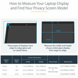 StarTech.com StarTech.com 13.5in 3:2 Touch Privacy Screen, Laptop Security Shield, Anti-Glare Blue Light Filter, Flip-Over