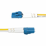 StarTech.com 50m (164ft) LC to LC (UPC) OS2 Single Mode Duplex Fiber Optic Cable, 9/125, 100G, Low Insertion Loss, LSZH Fiber Jumper Cord