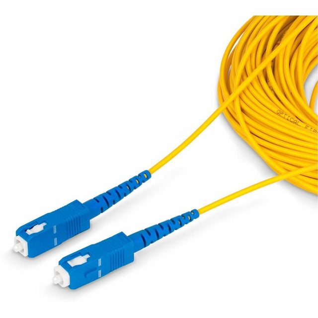 StarTech.com 100m (328ft) SC to SC (UPC) OS2 Single Mode Simplex Fiber Optic Cable, 9/125, 40G/100G, Low Insertion Loss, LSZH Jumper Cord