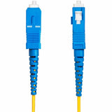 StarTech.com 100m (328ft) SC to SC (UPC) OS2 Single Mode Simplex Fiber Optic Cable, 9/125, 40G/100G, Low Insertion Loss, LSZH Jumper Cord