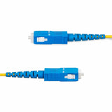 StarTech.com 100m (328ft) SC to SC (UPC) OS2 Single Mode Simplex Fiber Optic Cable, 9/125, 40G/100G, Low Insertion Loss, LSZH Jumper Cord
