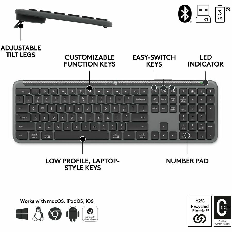 Logitech Signature Slim for Business MK955 Keyboard & Mouse