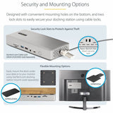 StarTech.com Universal USB4 & Thunderbolt 4 Docking Station, 98W Quad/Triple/Dual Display Dock with HDMI/DP for Macbook / Windows