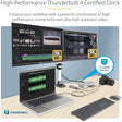 StarTech.com Universal USB4 & Thunderbolt 4 Docking Station, 98W Quad/Triple/Dual Display Dock with HDMI/DP for Macbook / Windows