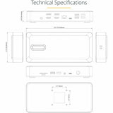 StarTech.com Universal USB4 & Thunderbolt 4 Docking Station, 98W Quad/Triple/Dual Display Dock with HDMI/DP for Macbook / Windows