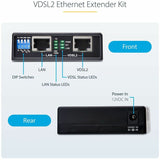 StarTech.com VDSL2 Ethernet Extender Kit over Single Pair Wire, Up to 0.6mi (1km) LAN Repeater over RJ11/CAT5e/CAT6, Replaces 110VDSLEXT