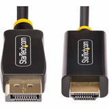 StarTech.com 3.3ft (1m) DisplayPort to HDMI Adapter Cable, 4K 60Hz with HDR, DP to HDMI 2.0b Cable, Active Video Converter