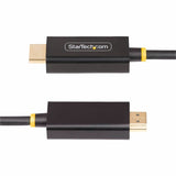 StarTech.com 3.3ft (1m) DisplayPort to HDMI Adapter Cable, 4K 60Hz with HDR, DP to HDMI 2.0b Cable, Active Video Converter