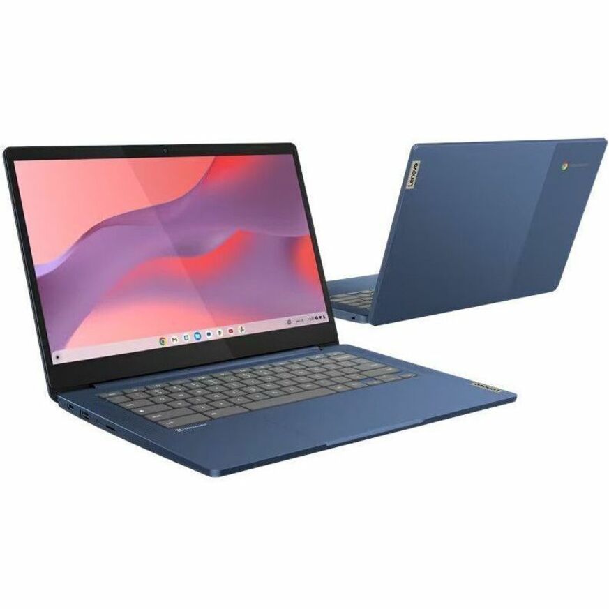 Lenovo IdeaPad Slim 3 14M868 82XJ003DCF 14" Touchscreen Chromebook - Full HD - Octa-core (ARM Cortex A76 + Cortex A55) - 4 GB - 128 GB Flash Memory - English, French Keyboard - Abyss Blue