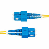 StarTech.com 2m (6.6ft) SC to SC (UPC) OS2 Single Mode Duplex Fiber Optic Cable, 9/125, 40G/100G, Low Insertion Loss, LSZH Jumper Cord