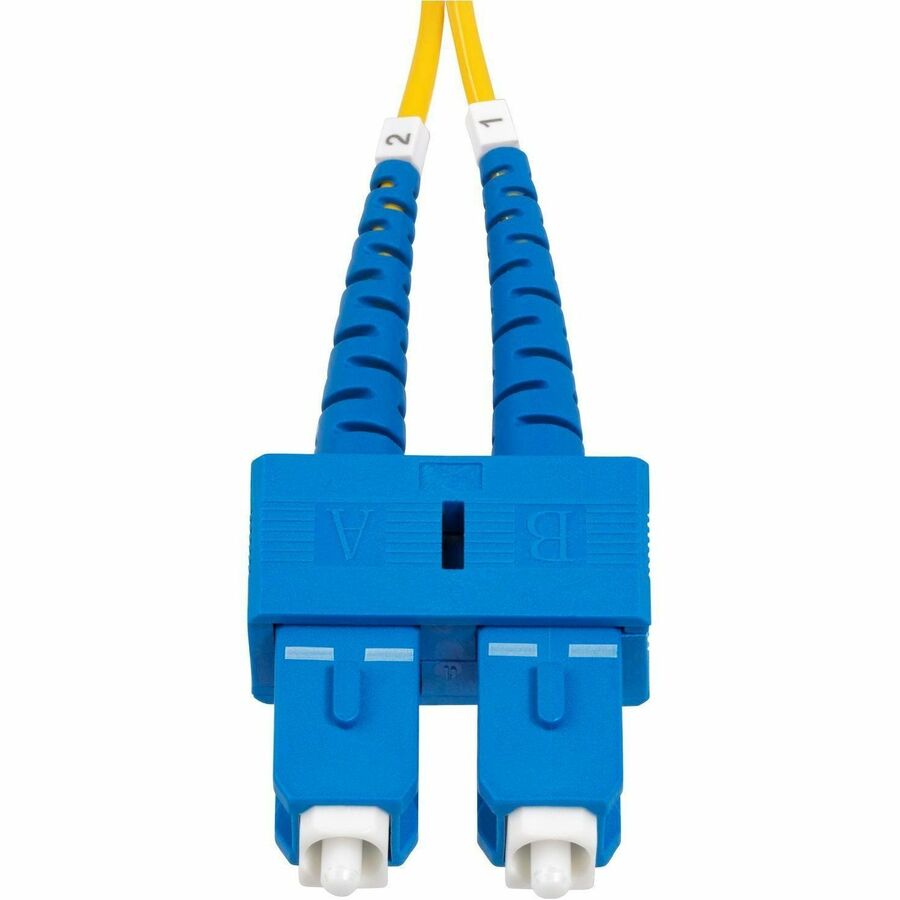 StarTech.com 2m (6.6ft) SC to SC (UPC) OS2 Single Mode Duplex Fiber Optic Cable, 9/125, 40G/100G, Low Insertion Loss, LSZH Jumper Cord