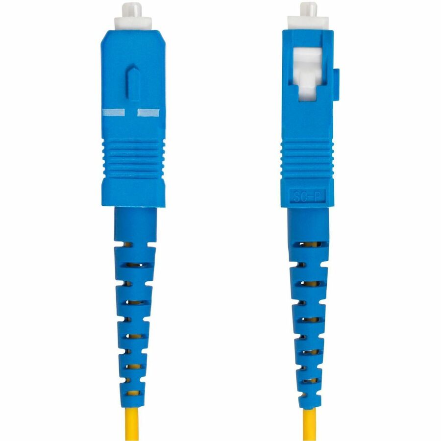 StarTech 2m LC to SC OS2 Single Mode Fiber Cable - 100Gbps, LSZH