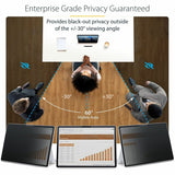 StarTech.com 4-Way Privacy Screen For 13-inch Surface Pro 8/9/X Laptop, For Portrait/Landscape, Touch-Enabled, +/- 30 Deg. View, Matte