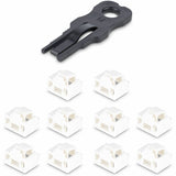 StarTech.com RJ45 Port Locks - 10 Pack w/Security Key, Locking RJ45 Port Blocker/Dust Cover, Reusable Ethernet/LAN Port Protector