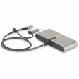 StarTech.com 2-Port USB-C Hub with Gb Ethernet and RS232 FTDI Serial, Attached USB-C to USB-A Dongle, 100W PD Pass-Through, 2x USB-A 5Gbps