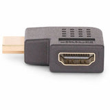 StarTech.com Right Angle HDMI 2.0 Adapter, Male to Female, Horizontal 90-Degree Angled HDMI Port Saver, 4K 60Hz, High Speed HDMI Connector Extension