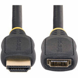 StarTech.com 6.6ft (2m) HDMI 2.0 Extension Cable, High Speed HDMI Port Saver Cable, 4K 60Hz, HDMI Male to Female Extension Adapter Cord