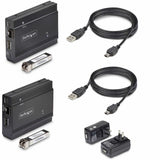 StarTech.com DisplayPort KVM Extender over Fiber Optic, 4K 60Hz, Console Extender Kit, Up to 984ft/300m (Multi-mode), 2x 10G SFP+ Modules