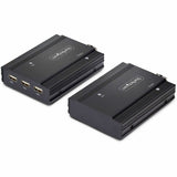 StarTech.com DisplayPort KVM Extender over Fiber Optic, 4K 60Hz, Console Extender Kit, Up to 984ft/300m (Multi-mode), 2x 10G SFP+ Modules