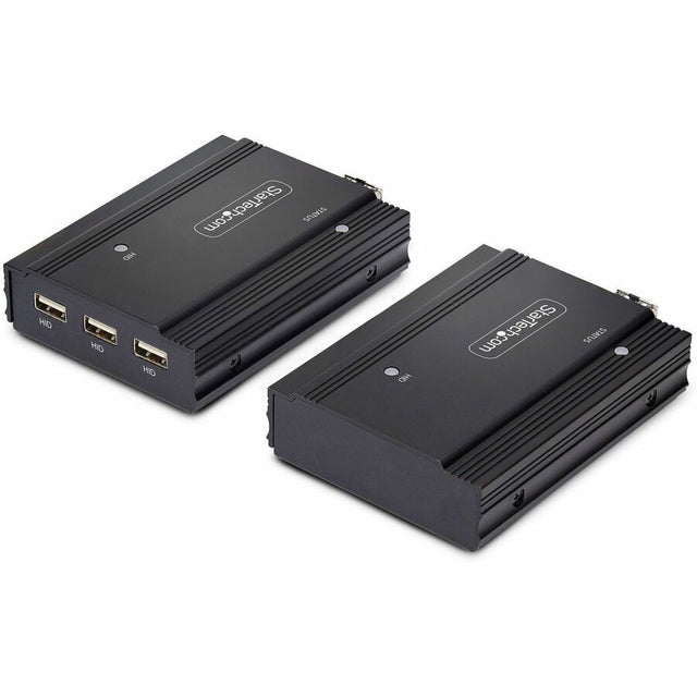 StarTech.com DisplayPort KVM Extender over Fiber Optic, 4K 60Hz, Console Extender Kit, Up to 984ft/300m (Multi-mode), 2x 10G SFP+ Modules