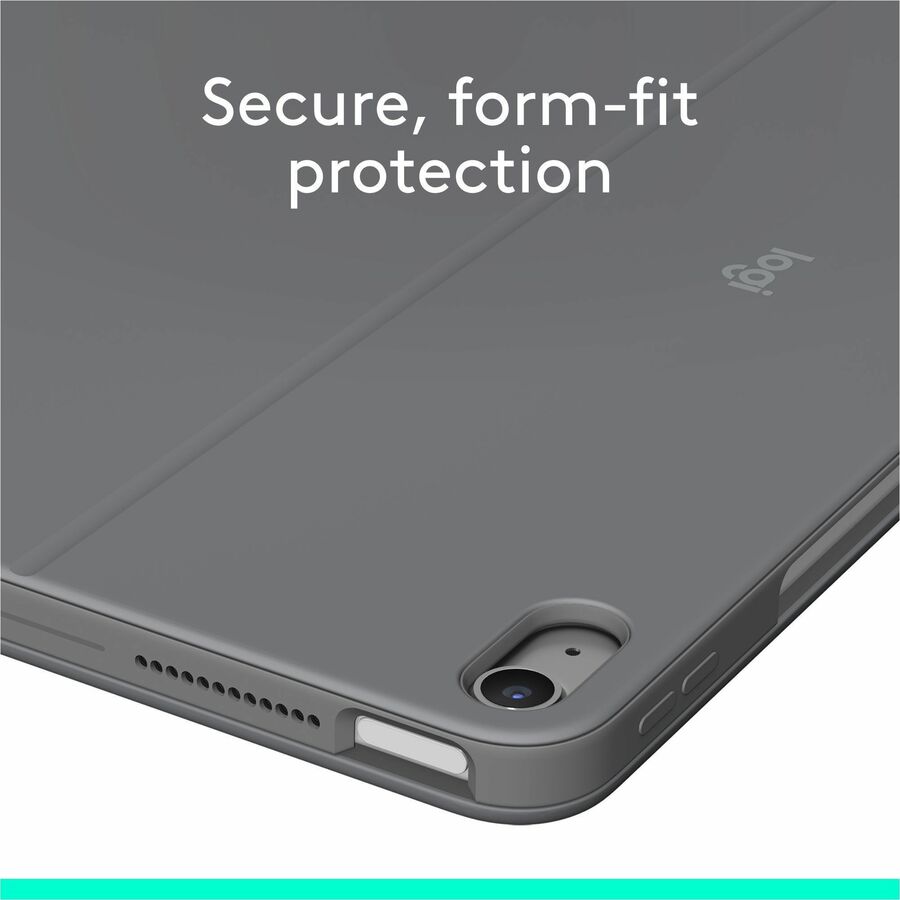 Logitech Combo Touch Keyboard/Cover Case for 13" Apple iPad Air 13 (2024) Tablet - English Keyboard - Oxford Gray