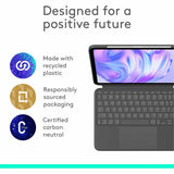 Étui clavier/housse Logitech Combo Touch pour tablette Apple iPad Pro 11" (2024) - Graphite