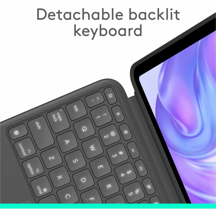 Étui clavier/housse Logitech Combo Touch pour tablette Apple iPad Pro 11" (2024) - Graphite