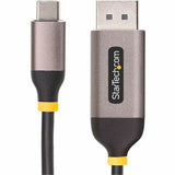 StarTech.com 10ft (3m) USB-C to DisplayPort Adapter Cable, 8K 60Hz, 4K 144Hz, HDR10, USB Type-C to DP 1.4 Converter, USB4/TB3/4 Compatible