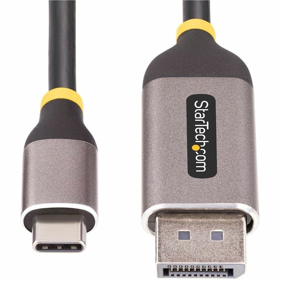 StarTech.com 10ft (3m) USB-C to DisplayPort Adapter Cable, 8K 60Hz, 4K 144Hz, HDR10, USB Type-C to DP 1.4 Converter, USB4/TB3/4 Compatible