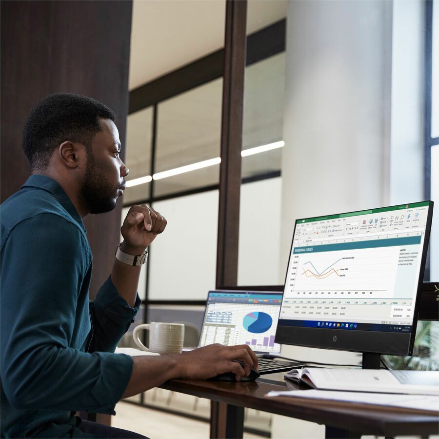 HP ProOne 440 G9 All-in-One Computer - Intel Core i5 14th Gen i5-14500 - vPro Technology - 16 GB - 512 GB SSD - 23.8" Full HD Touchscreen - Desktop