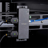 StarTech.com 2-Port Serial to Ethernet Adapter, IP Serial Device Server For Remote RS232 Devices, Wall/DIN Rail Mount, LAN To DB9 Converter