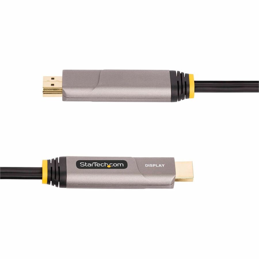 StarTech.com 30ft (9.15m) USB-C to HDMI 2.0 Active Optical Cable (AOC), 4K 60Hz, USB Type-C to HDMI Adapter Cable, CL3 Rated