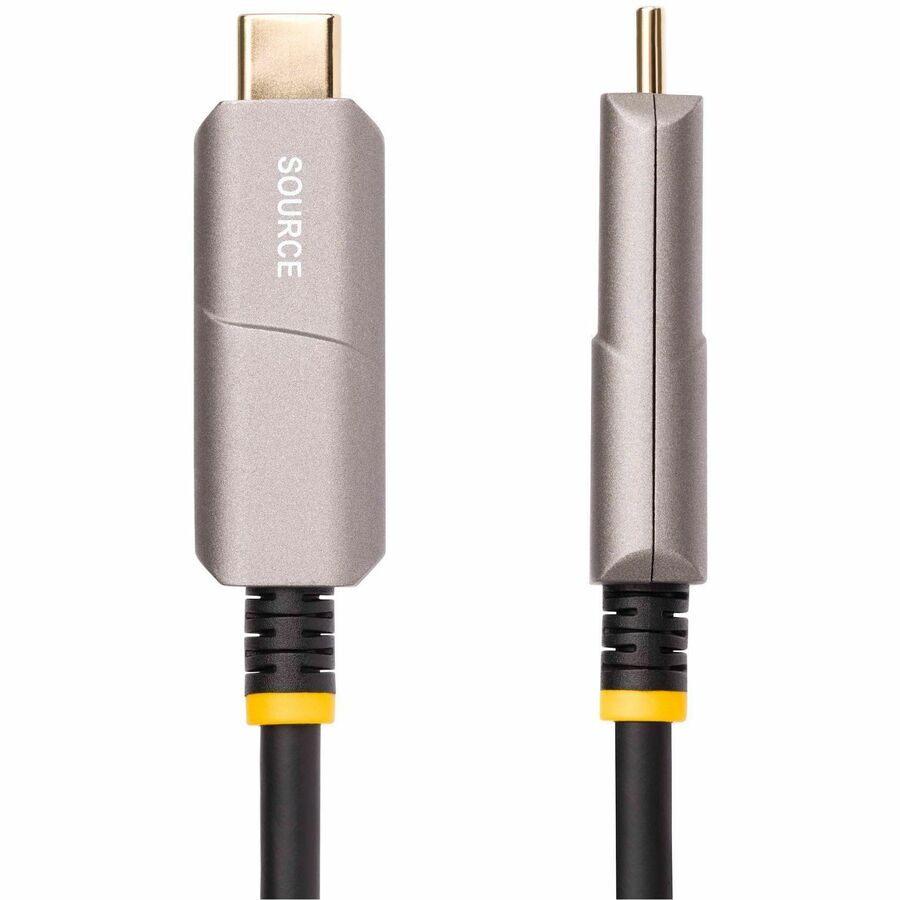 StarTech.com 30ft (9.15m) USB-C to HDMI 2.0 Active Optical Cable (AOC), 4K 60Hz, USB Type-C to HDMI Adapter Cable, CL3 Rated