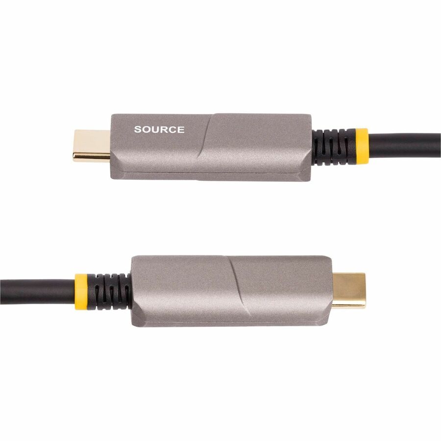 StarTech.com 50ft (15.2m) USB-C to HDMI 2.0 Active Optical Cable (AOC), 4K 60Hz, USB Type-C to HDMI Adapter Cable, CL3 Rated