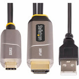 StarTech.com 50ft (15.2m) USB-C to HDMI 2.0 Active Optical Cable (AOC), 4K 60Hz, USB Type-C to HDMI Adapter Cable, CL3 Rated