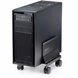 StarTech.com Chariot tour pour ordinateur, support pour processeur sur roulettes, charge maximale 21 kg, support de boîtier PC réglable, support au sol, acier