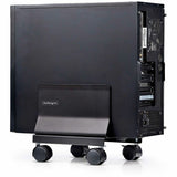 StarTech.com Chariot tour pour ordinateur, support pour processeur sur roulettes, charge maximale 21 kg, support de boîtier PC réglable, support au sol, acier
