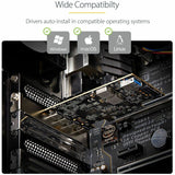 StarTech.com 5-Port USB PCIe Card, USB 3.2 10Gbps, PCI Express Card with 4x USB-C Ports, 1x USB-A Internal Port