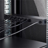 StarTech.com 8-Outlet Horizontal Rack Mount PDU, 1U Power Strip, Outlet On/Off Switches, 15A Circuit Breaker, 8ft/2.4m Cord, NEMA 5-15P/R