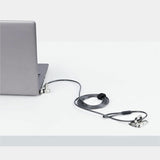 StarTech.com 3-in-1 Universal Laptop Lock 6.6ft, Master Keyed Locking Cable, Security Cable, Compatible w/Noble Wedge&reg;/Nano/K-Slot